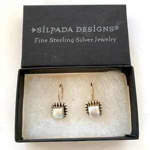 NIB Silpada Sterling Silver Pearl Earrings